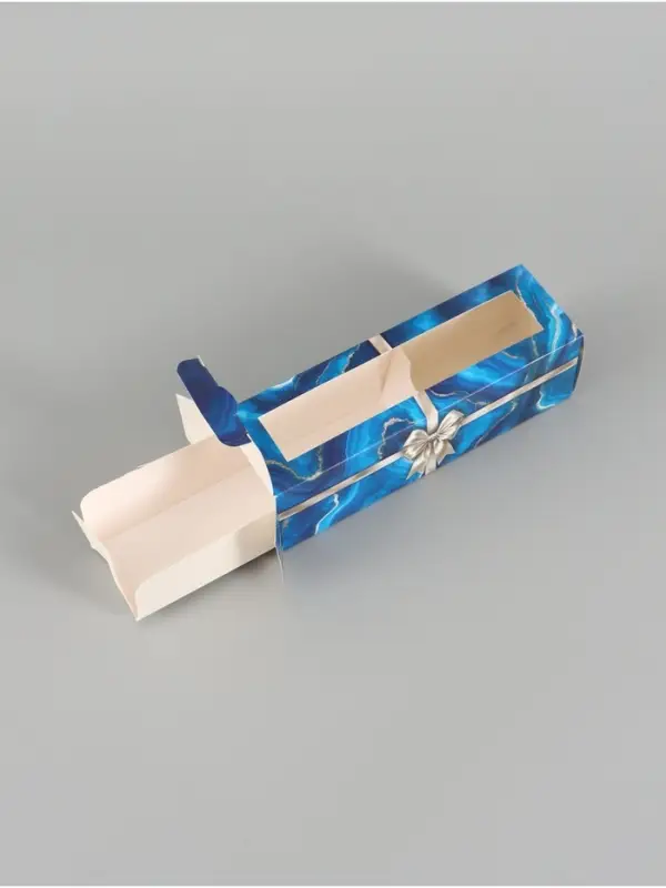 Коробка складная с окном &laquo;Бант&raquo;, 5.5&times;18&times;5.5 см