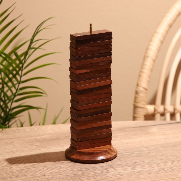 Игра настольная  Игра настольная "Домино" 11х11х27 см, манговое дерево