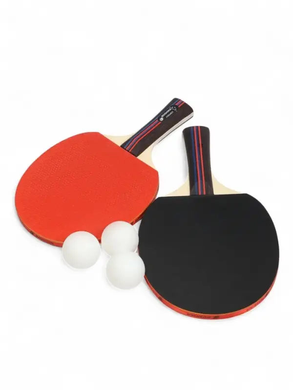 Набор для настольного тенниса BOSHIKA Premier: 2 ракетки, 3 мяча, 3 звезды, в чехле