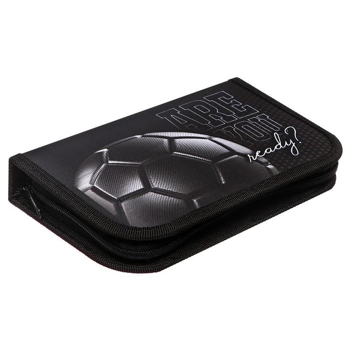 Пенал 1 секция, 130 х 210 х 40 мм, 2 откидные планки, тканевый, Calligrata TOP, Content Пенал 1 секция, 130 х 210 х 40 мм, 2 откидные планки, тканевый, Calligrata TOP, Content "Мяч"