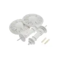 Крючок для штор CAPPIO KS031, d=95 мм, цвет белый, 2 шт