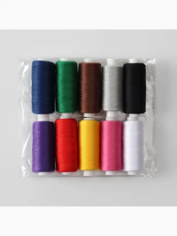 Нитки &laquo;Радуга&raquo;, 40/2, 300 м, набор 10 шт., разноцветные