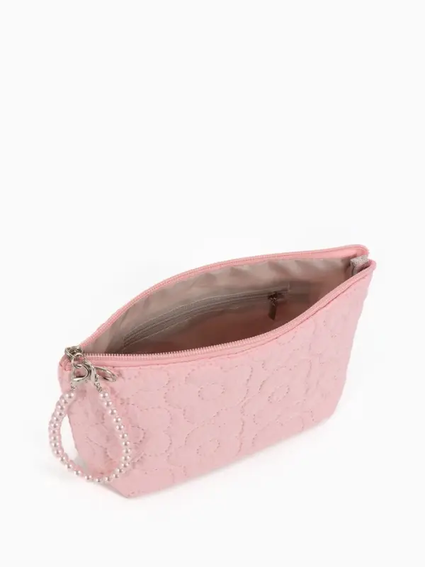 Косметичка дор Цветок 22*6*16, отд на молнии, розовый