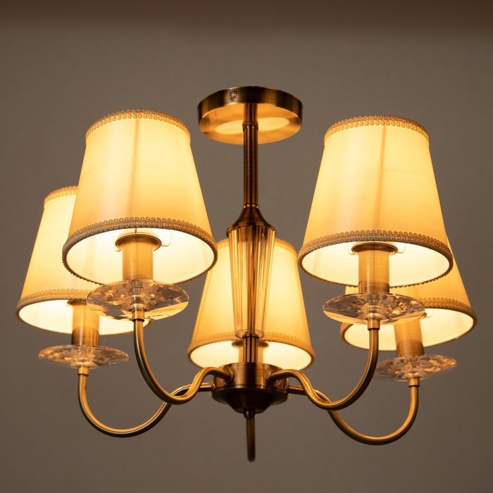 Люстра Люстра "Авиталь" 5xЕ14 40Вт бронза 58х58х80 см BayerLux