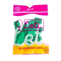 Воздушные шары латексные 12", 5 шт., зелёные
