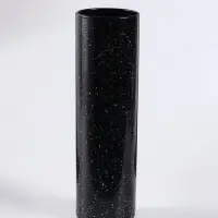 Ваза для цветов &laquo;Крапле&raquo;, прямая, h=26 см, стекло, чёрная