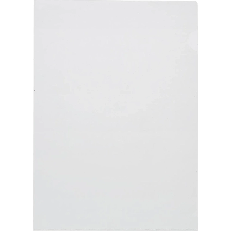 Папка уголок , 150 мкм, прозрачный 10шт/уп Россия