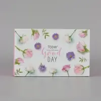 Коробка для капкейков, кондитерская упаковка, 4 ячейки &laquo;Today is a good day&raquo;, 16&times;16&times;10 см