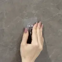 Крючок самоклеящийся Доляна, 5.6&times;5.6&times;2 см, прозрачный