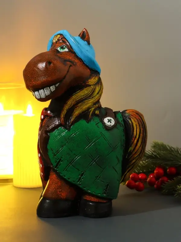 Копилка  Копилка "Конь в пальто" 16,5х11,5х25 см