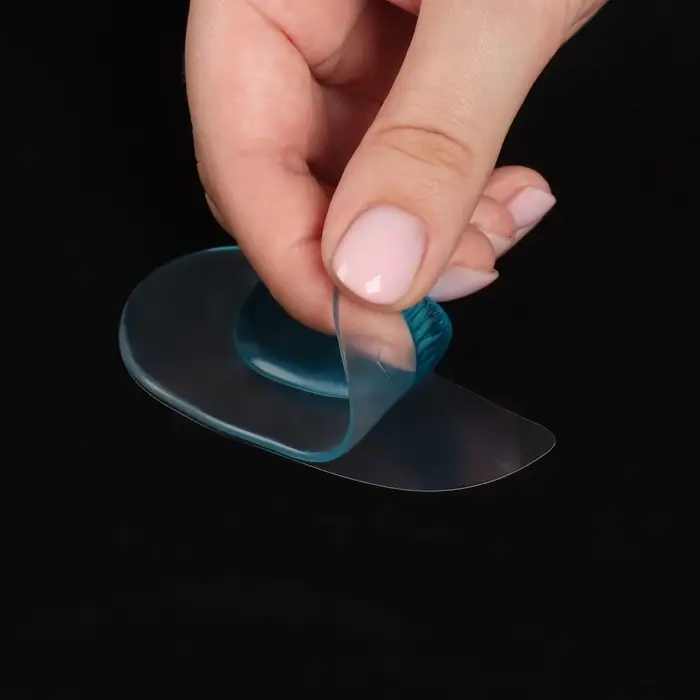 Супинаторы для обуви, амортизирующие, силиконовые, S (35-37 р-р), пара, прозрачные/голубые