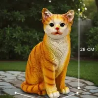 Садовая фигура из полистоуна &laquo;Кошка&raquo;, 28&times;15&times;18 см