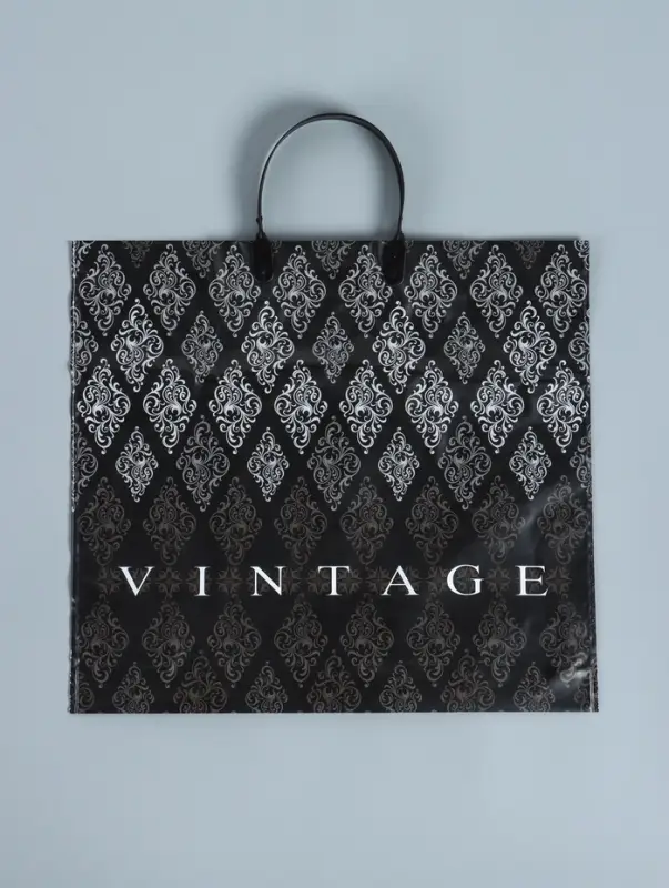 Пакет &laquo;Винтаж&raquo;, полиэтиленовый с пластиковой ручкой, 38&times;35 см, 110 мкм