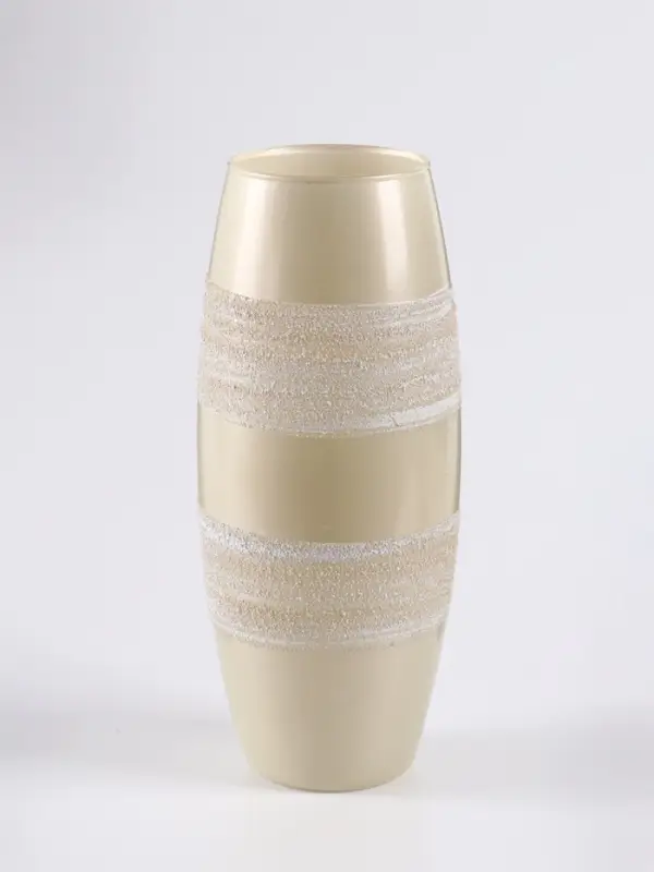 Ваза &laquo;Сангрия&raquo;, жемчуг, h=26 см, стекло, бежевая