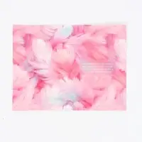 Открытка &laquo;Самой нежной&raquo;, перья, тиснение, софт тач, 12&times;18 см