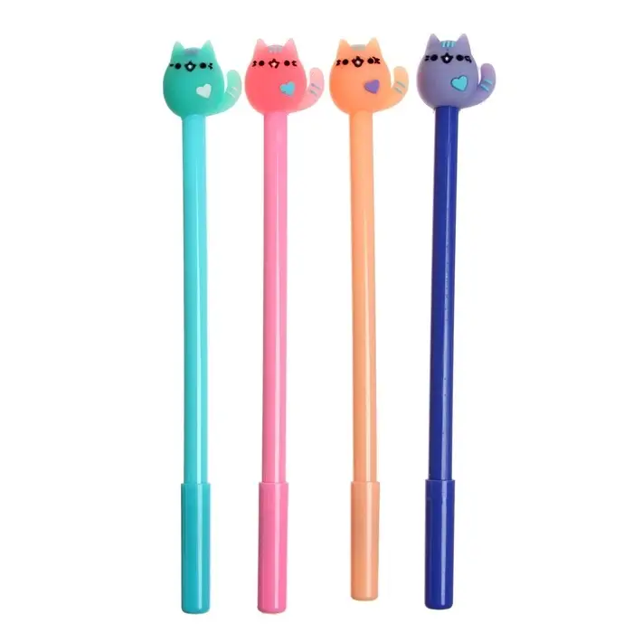 Ручка-прикол Calligrata &laquo;Кошка&raquo;, синий стержень, гелевая, МИКС