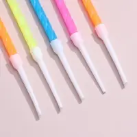 Свечи для торта &laquo;Неон&raquo;, 14 см, 10 шт., разноцветные