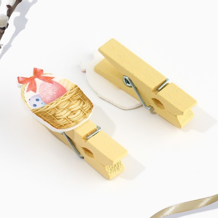 Набор прищепок для украшения вербы «Светлой Пасхи!», 10 х 12 см. Набор прищепок для украшения вербы «Светлой Пасхи!», 10 х 12 см.