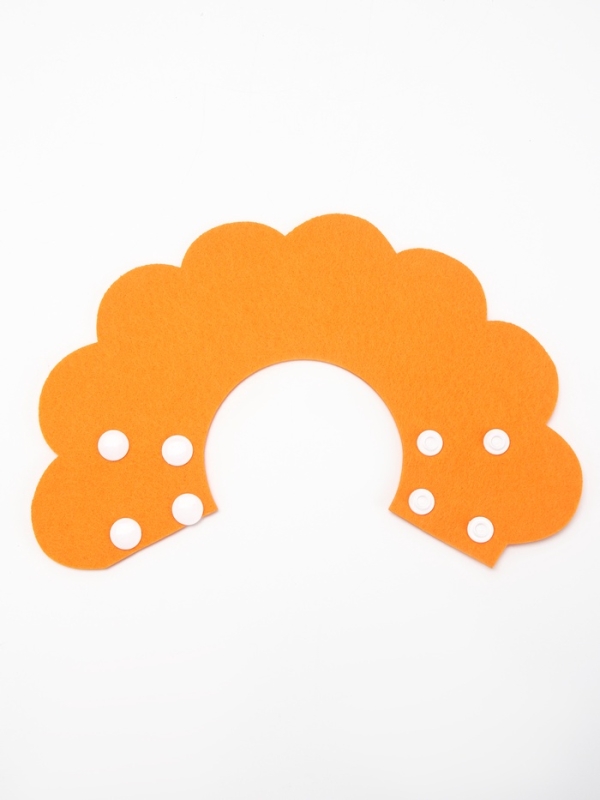 Ветеринарный воротник из фетра  Ветеринарный воротник из фетра "Ромашка", размер M, оранжевый