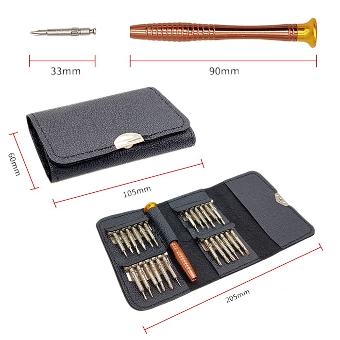Набор отверток для ремонта наручных часов (для точных работ) 25 в 1 Набор отверток для ремонта наручных часов (для точных работ) 25 в 1