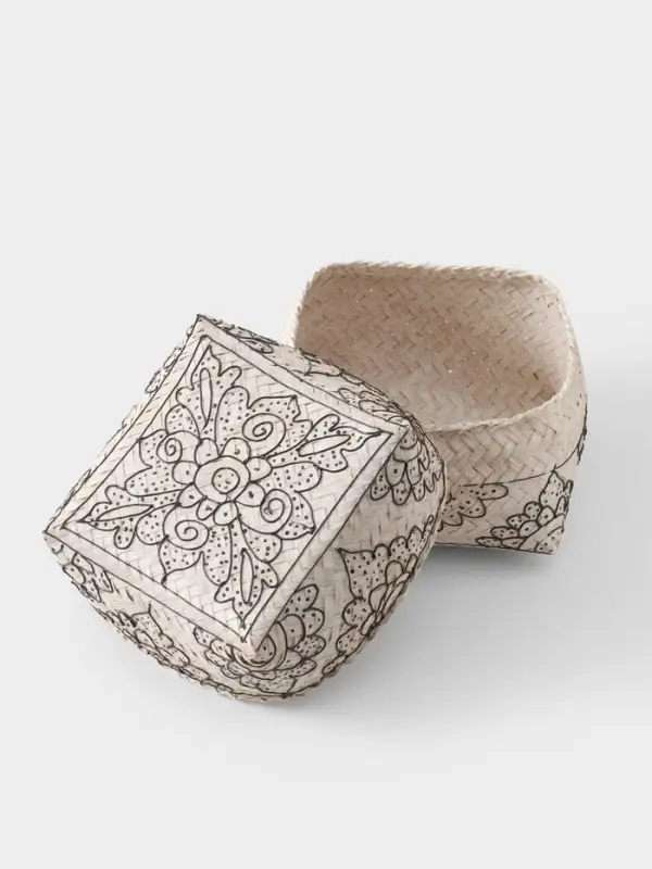 Корзинка плетёная &laquo;Бонтанг&raquo;, 19&times;19&times;14 см, бамбук, светлая