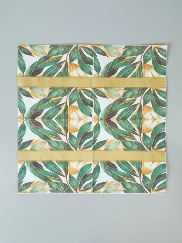 Салфетки бумажные трёхслойные «Малахит», 33х33, 20 шт Салфетки бумажные трёхслойные «Малахит», 33х33, 20 шт