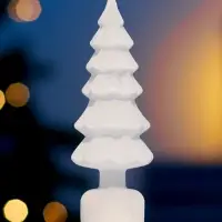 Фигура светодиодная &laquo;Ёлочка бархатная&raquo;, 1 LED, 15 см, свечение тёплое белое