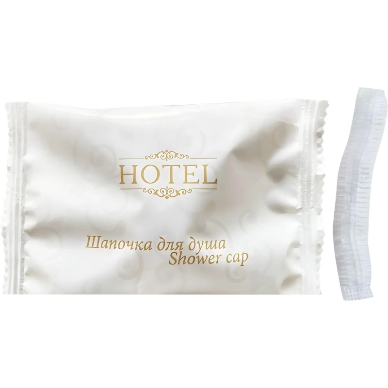 Шапочка для душа HOTEL, флоупак, 300шт/уп