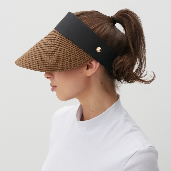 Козырёк женский MINAKU цвет коричневый, р-р 56-58