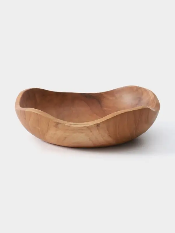 Тарелка, 18&times;18&times;5 см, тиковое дерево