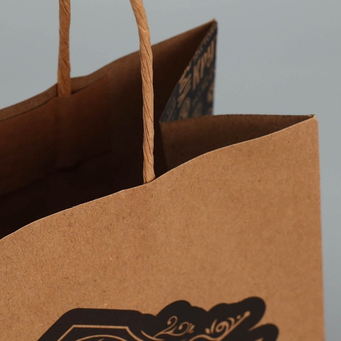 Пакет подарочный крафтовый, упаковка, «Настоящему мужчине», MS 18 х 23 х 10 см Пакет подарочный крафтовый, упаковка, «Настоящему мужчине», MS 18 х 23 х 10 см