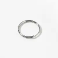 Кольцо для брелока, d = 14 мм, 20 шт, цвет серебряный