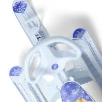 Снегокат растущий &laquo;Зимняя сказка&raquo; Snow Cat, со спинкой, белый