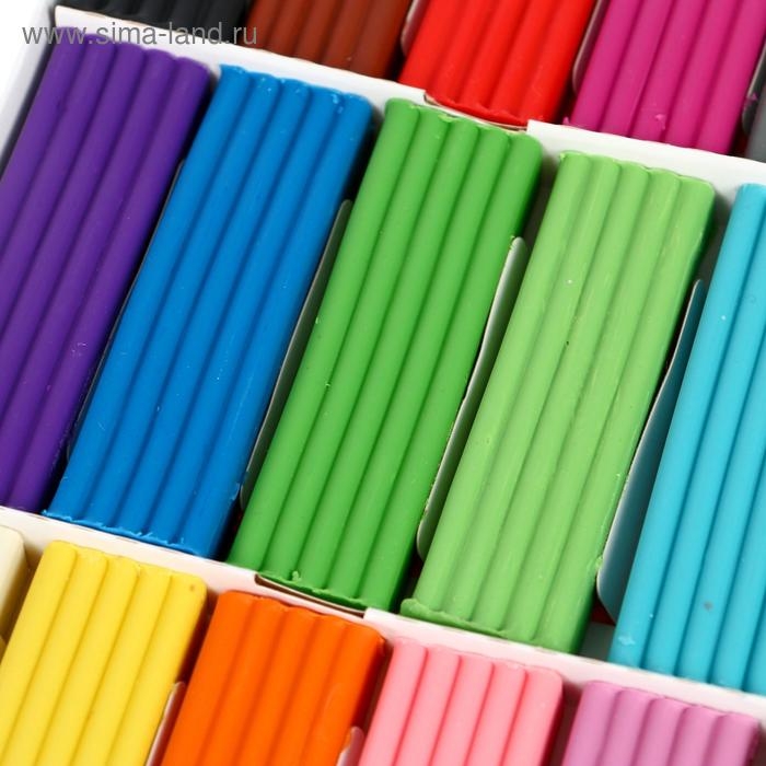 Пластилин 15 цветов 300 г Пластилин 15 цветов 300 г "Школа творчества"