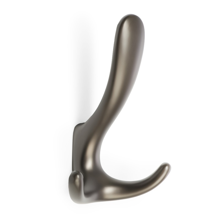 Крючок мебельный CAPPIO HOOK, трехрожковый, графит Крючок мебельный CAPPIO HOOK, трехрожковый, графит