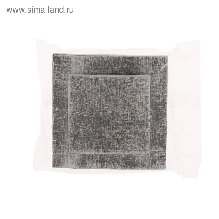 Выключатель  Выключатель "Элект" VS 16-131-ЧС, 6 А, 1 клавиша, скрытый, цвет черный под серебро