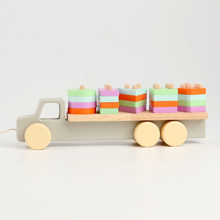 Пирамидка логическая  Пирамидка логическая "Грузовик" 4,3x31x9.5