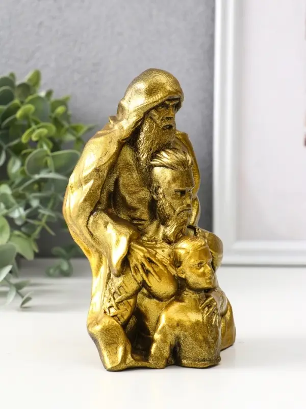 Фигура «Опора рода», 15.5×9.5×8 см, золото