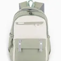 Рюкзак 31*14*44 см, 2 отд. 3 н/карм+пенал, Комби олив/бел