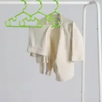 Плечики - вешалки для одежды Доляна, 26.5&times;14 см, 10 шт., детские, зелёные