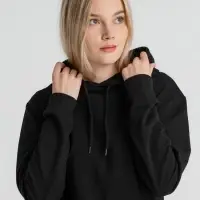 Толстовка с капюшоном унисекс Hoodie, черная, размер XS