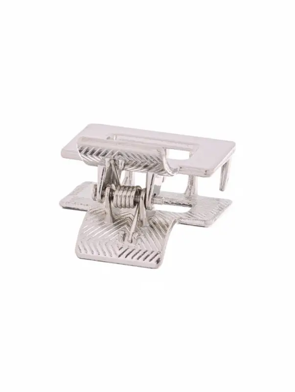 Крабик для волос &laquo;Брианна&raquo;, прямой, 2.5 см, серебристый