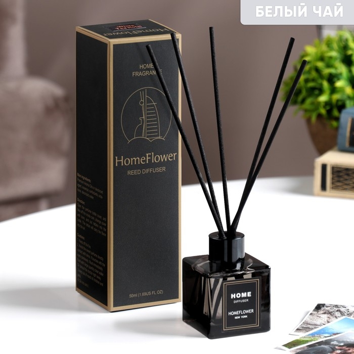 Диффузор ароматический Диффузор ароматический "Home Flower", белый чай, 50 мл