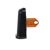 Угол наружный для плинтуса &laquo;Деконика&raquo;, с крепежом, 70 мм, 2 штуки, цвет 007 чёрный