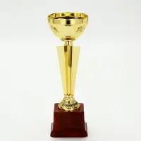 Кубок спортивный 196 С цвет зол, на пластиковой подставке, 23,6 &times; 7,5 &times; 7,5 см