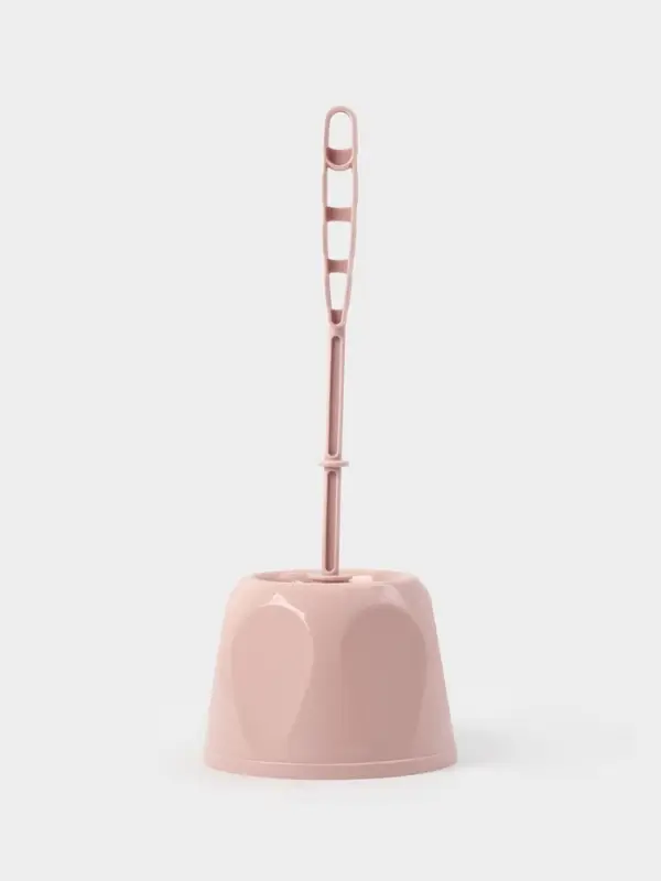 Ёршик для унитаза &laquo;Блеск. Стандарт&raquo;, 15&times;15&times;39 см, с подставкой, розовый