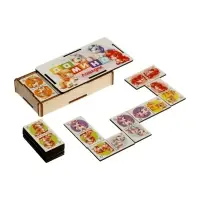 Домино деревянное Задира-плюс &laquo;Лошадки&raquo;, 6&times;3 см