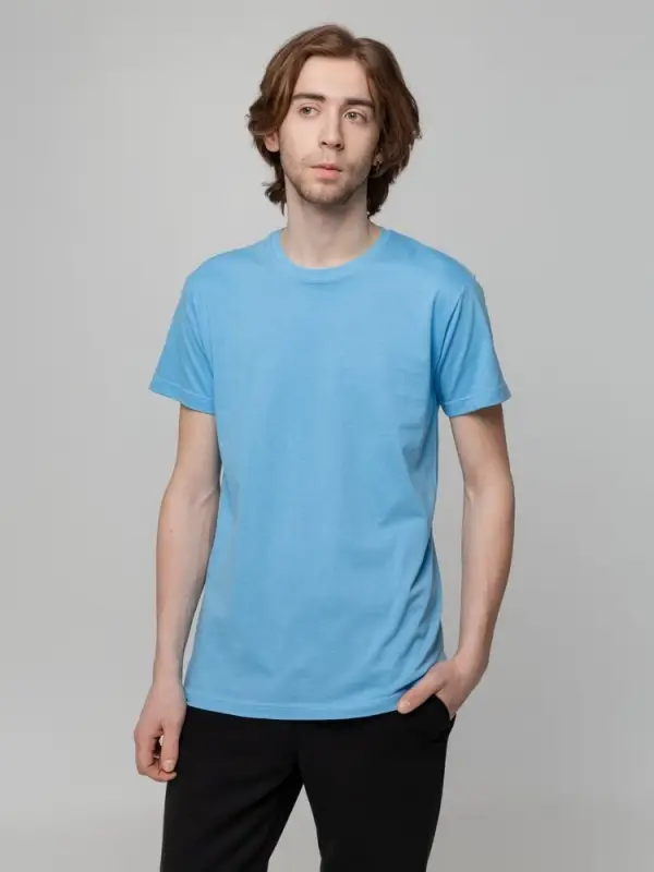 Футболка унисекс T-bolka 140, голубая, размер S Футболка унисекс T-bolka 140, голубая, размер S