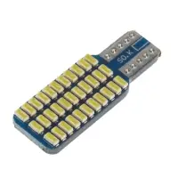 Автолампа светодиодная TORSO, T10 W5W, 12 В, 1.3 Вт, 33 LED, свет белый