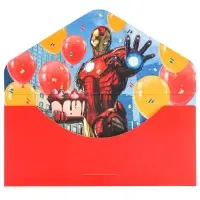 Конверт для денег «MARVEL», софт тач, тиснение, 19 х 9 см, Мстители Конверт для денег «MARVEL», софт тач, тиснение, 19 х 9 см, Мстители